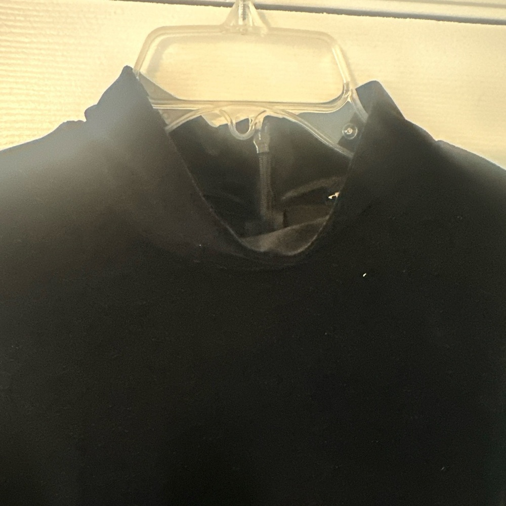 VTG Ronni Nicole II Maxi Black Velvet Dress 20W‎ Turtleneck Long Sleeve - Picture 2 of 5